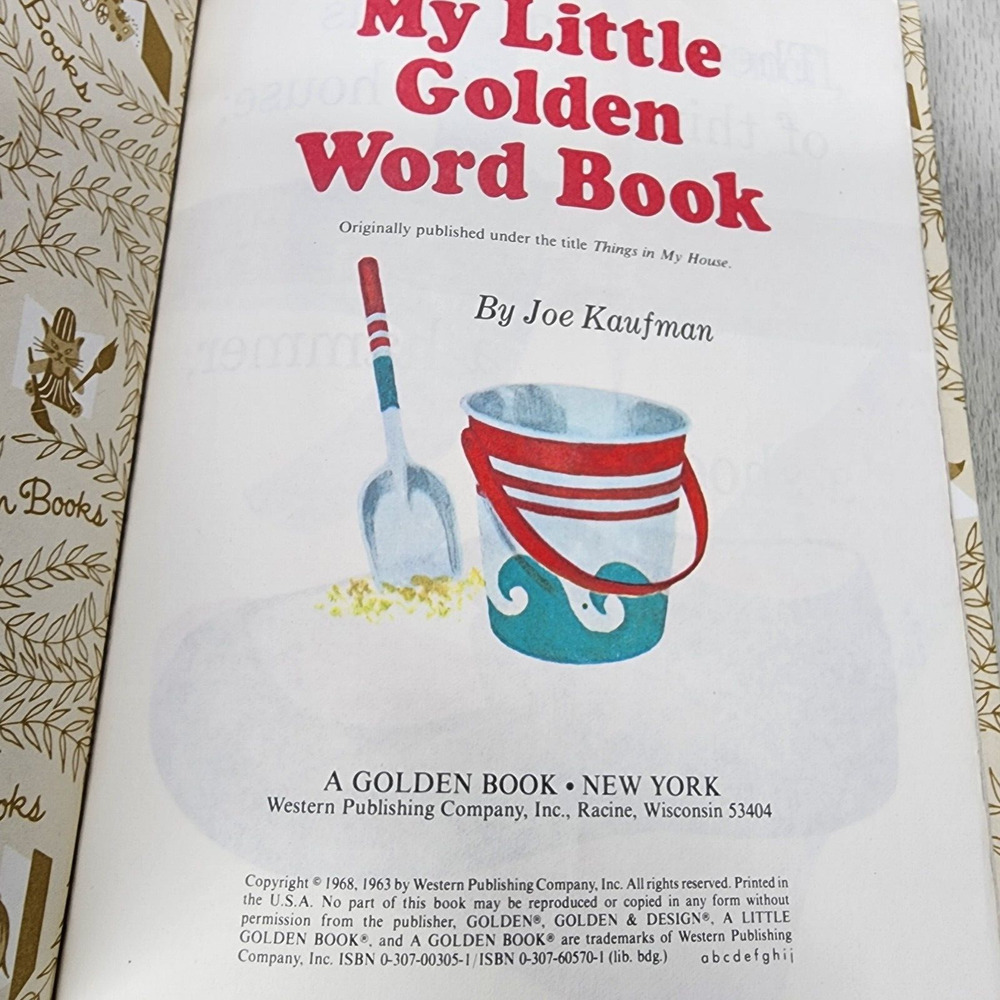 Lot Of 6 Little Golden Books Vintage: New Baby Word Book Circus In Town Animals - Picture 8 of 13